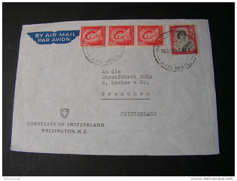 == NZ 1933 Wellington  Cv. - Briefe U. Dokumente