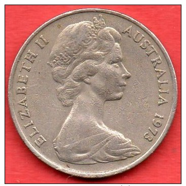 AUSTRALIE / AUSTRALIA  20 CENTS 1973 - 20 Cents