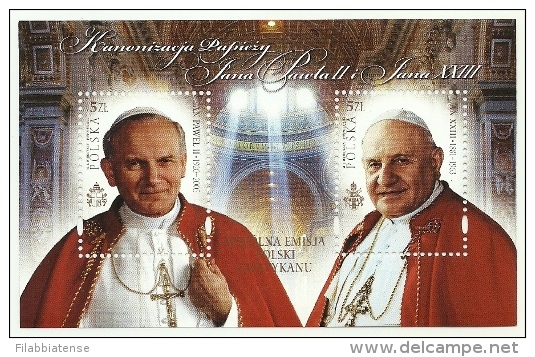 2014 - Polonia - Canonizzazione Giovanni Paolo II E Giovanni XXIII - Fgl   ++++++++ - Ungebraucht