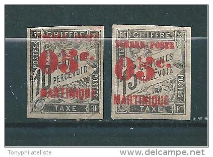 Colonies Martinique Timbre De 1891/92  N°23/24  Neuf *  Tres Beau ( Cote 36€ ) - Neufs