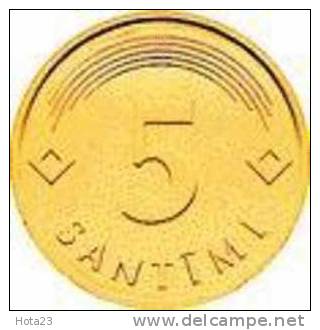 LATVIAN 5 SANTIMI - COIN 2006 Y - UNC - Lettonie