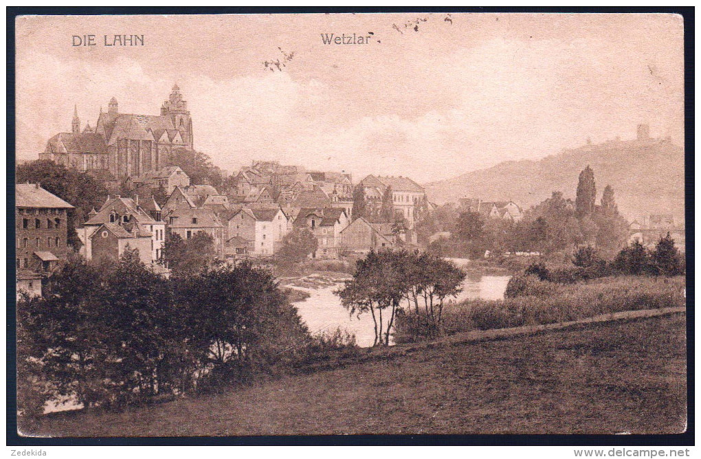 1014 - Alte Ansichtskarte - Wetzlar - Die Lahn N. Gel - Wetzlar