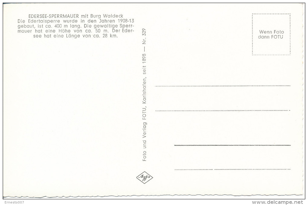 Deutschland, CP/PK, Edersee/Korbach, Ungebraucht,  Siehe Scan *) - Korbach