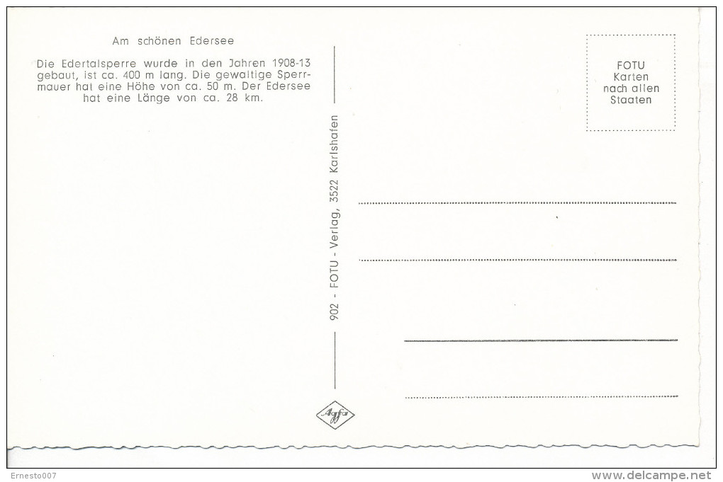 Deutschland, CP/PK, Edersee/Korbach, Ungebraucht,  Siehe Scan *) - Korbach