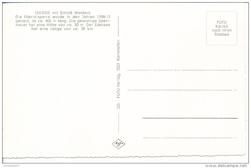 Deutschland, CP/PK, Edersee/Korbach, Ungebraucht,  Siehe Scan *) - Korbach