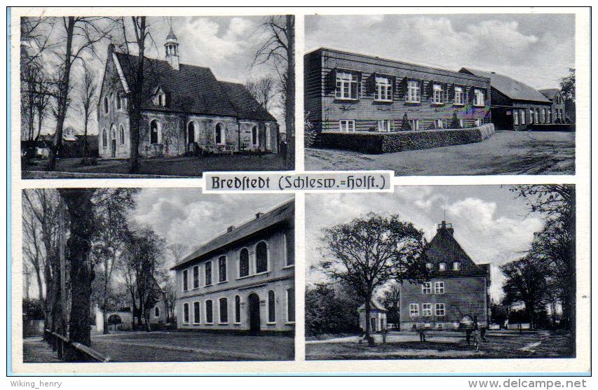 Bredstedt - S/w Mehrbildkarte 1 - Bredstedt