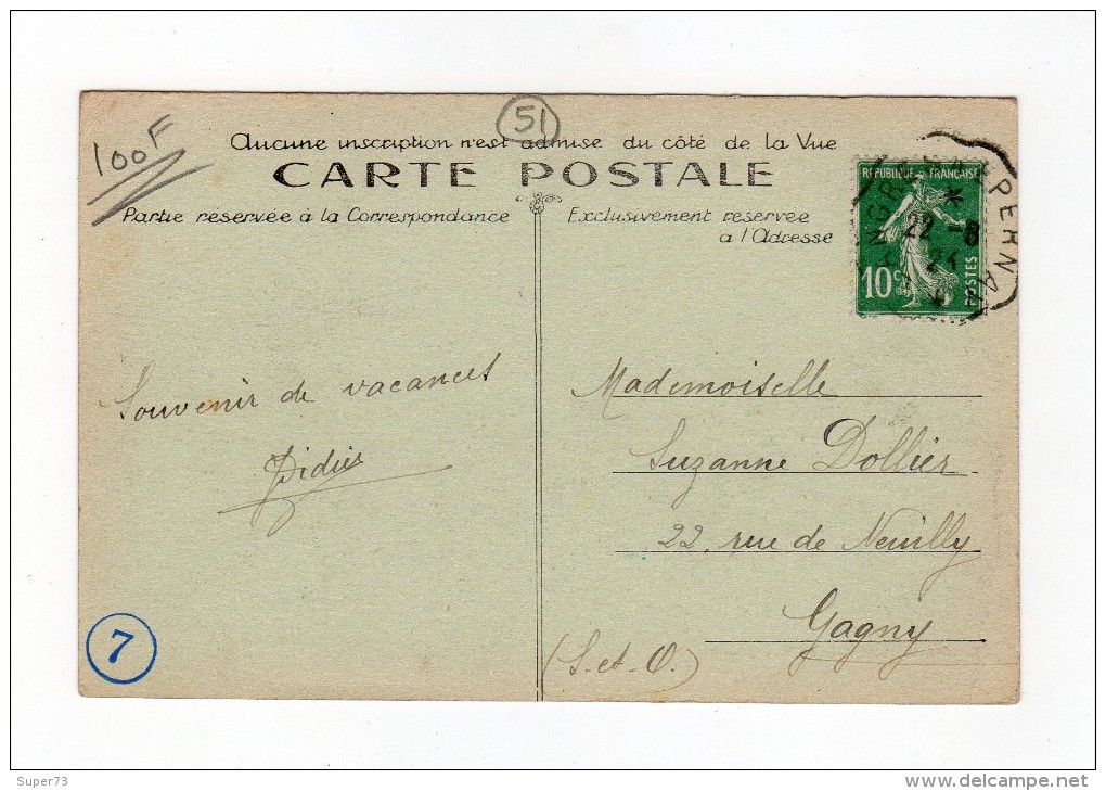 Mourmelon Le Petit - Bureau De Postes Et Route De Sept Saulx - 51 - - Autres & Non Classés