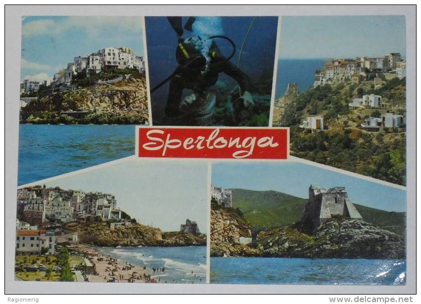 LATINA - Sperlonga - 5 Vedute - Pesca Subacquea - 1989 - Latina