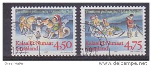 Greenland 1997 Christmas 2v Used Cto (25518) Stamps With Full Gum - Gebruikt