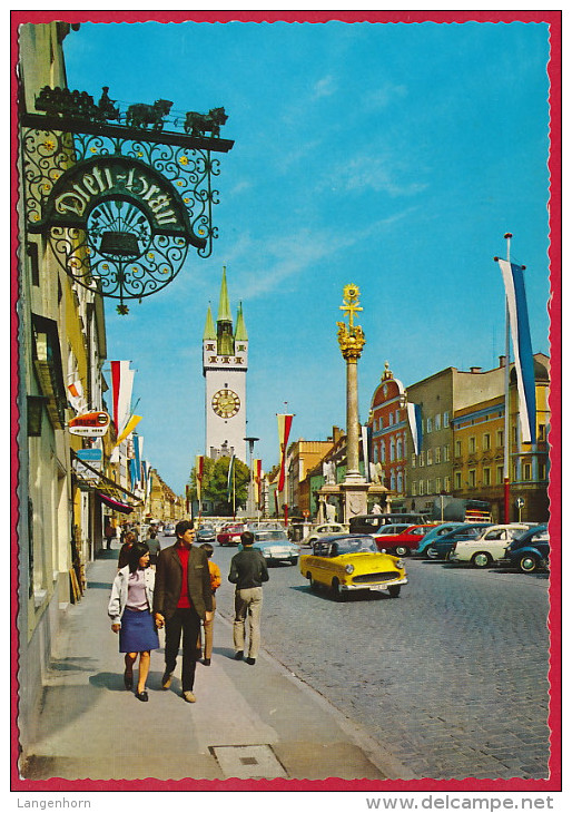 AK STRAUBING (Niederbayern) Theresienplatz ~ 1965 - Straubing