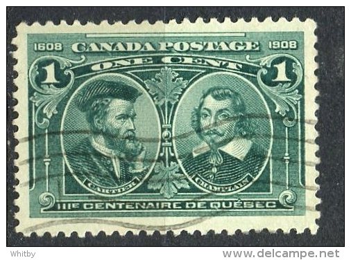 Canada 1908 1 Cent Cartier And Champlain Issue #97 - Used Stamps