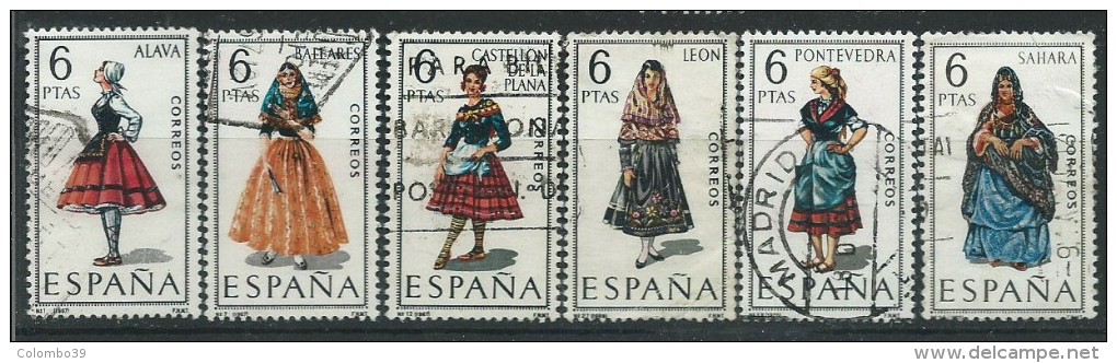 Spagna 1967/70 Usato - 6v - Usati