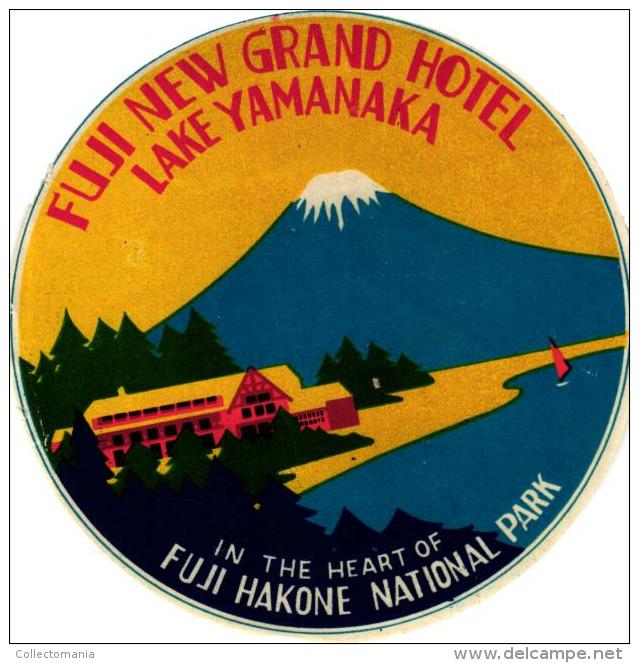 18 HOTEL Labels JAPAN JAPON Hakne Kobe Osaka  Kyoto Lke Yamanaka Asoami Hiroshima - Hotel Labels