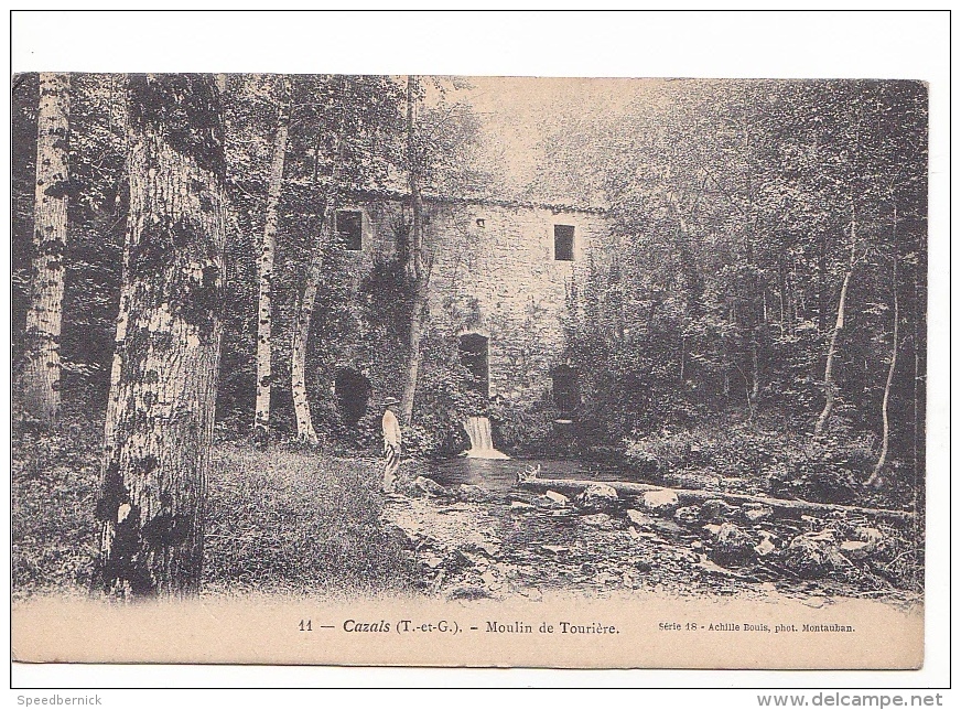 24881  Cazals, Moulin De Tourière - 11 -serie 18 Bouis Montauban - Moissac