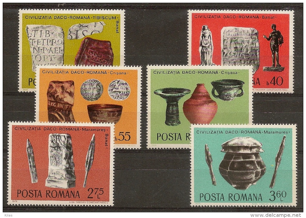 ROMANIA - Archaeology 1976 - Archéologie