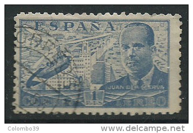 Spagna 1939/40 P.A. Usato - Mi.825 - Oblitérés