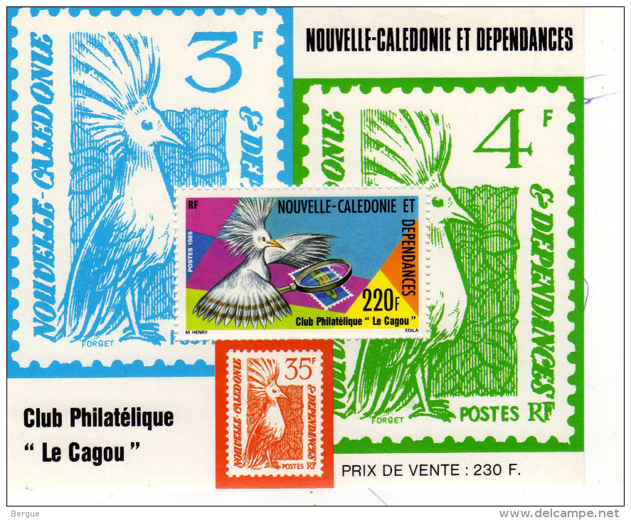 NOUVELLE CALEDONIE BLOC FEUILLET N° 7 ** LUXE - Hojas Y Bloques