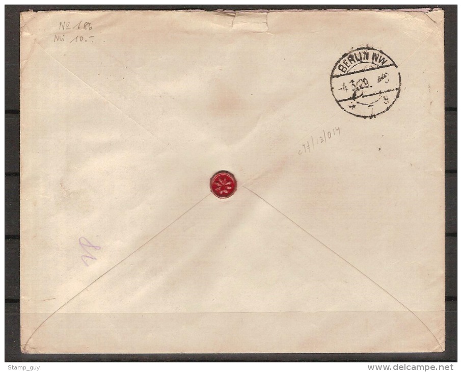 Nr. 218 Op AANGETEKENDE Brief Verzonden Van IXELLES / ELSENE Naar BERLIJN (DUITSLAND) Dd. 2/3/1929 ! RRRRR - Letter Covers