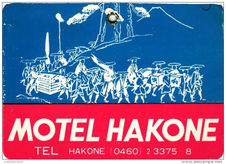 18 HOTEL Labels JAPAN JAPON Yokohama Hakone Nagoya Nigata  Hakata Sapporo