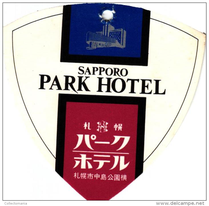 18 HOTEL Labels JAPAN JAPON Yokohama Hakone Nagoya Nigata  Hakata Sapporo