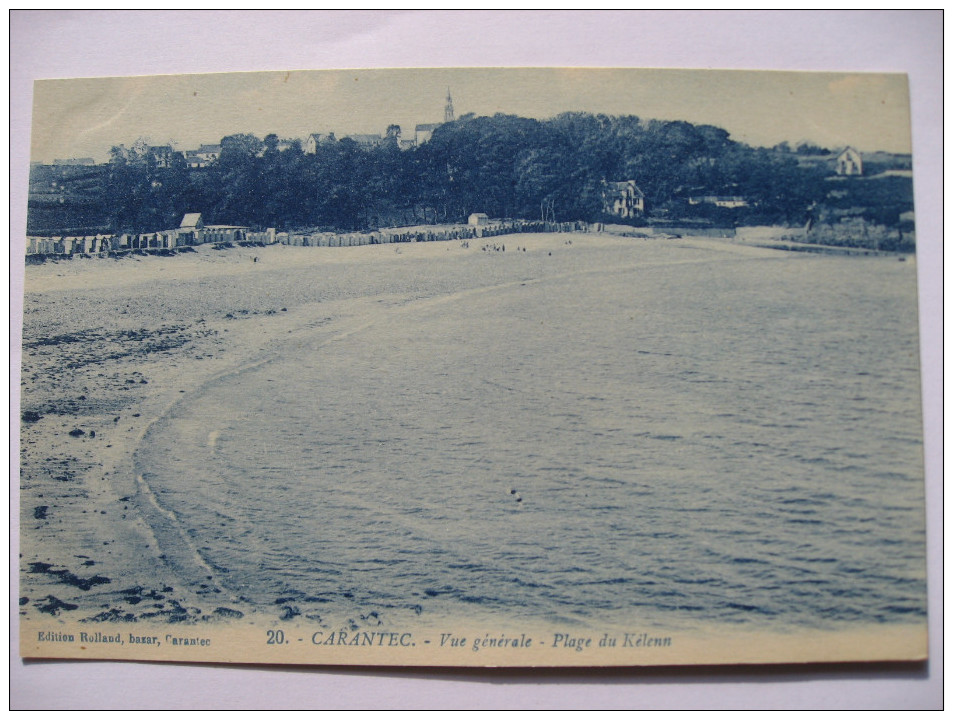 Cpa - CARANTEC -   Plage De Kelenn - Carantec