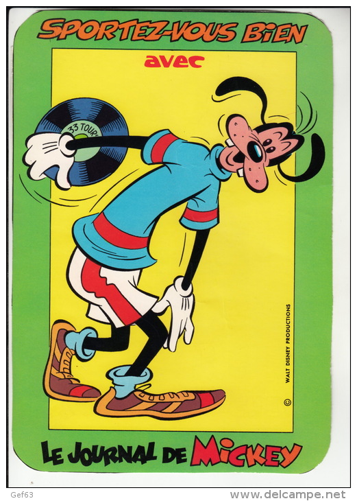 Walt Disney - Le Journal De Mickey ° 2 Autocollant / 2 Adesivi / 2 Aufkleber / 2 Stickers - Aufkleber