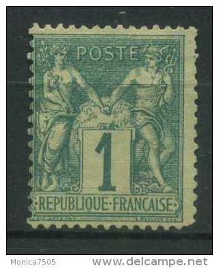 FRANCE ( SAGE  TYPE I ) : Y&T N° 61 , TIMBRE  NEUF  SANS  GOMME  AVEC  TRACE  DE  CHARNIERE ,  A  VOIR  . - 1876-1878 Sage (Type I)