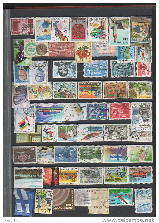 H0  FFinlande Collection Plusieurs Entaines De Timbres - Sammlungen