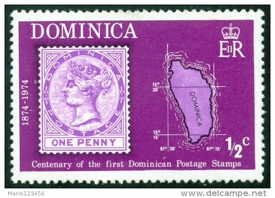 DOMINICA, REPUBLIC IN BRITISH COMMONWEALTH, COMMEMORATIVO, 1974,  NUOVO (MNH**), Scott 389 - Dominica (...-1978)