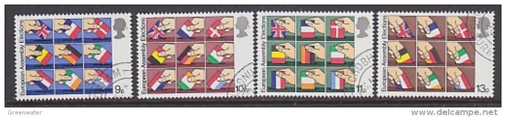 Great Britain 1979 European Elections 4v  Used Cto (25531L) Stamps With Full Gum - Europäischer Gedanke