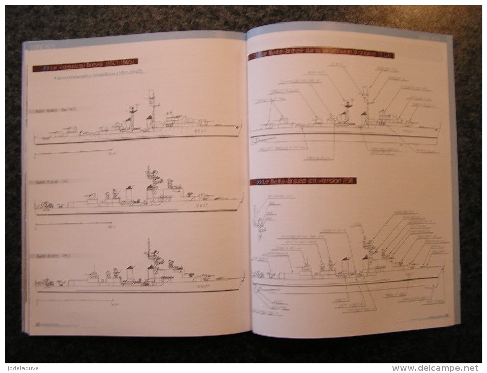 L´ ESCORTEUR D´ ESCADRE MAILLE BREZE J Moulin Bateau Boat Navire Marine Française Marin Mer Maritime Navigation Guerre