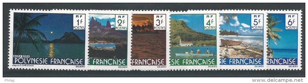 Polynésie Française 132-137 Neuf Sans Charnière ** - Neufs
