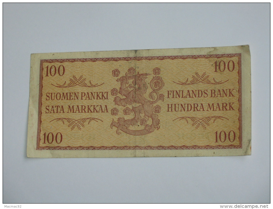 100 Sata Markkaa - Suomen Pankki - FINLANDE 1957 **** EN ACHAT IMMEDIAT **** - Finland