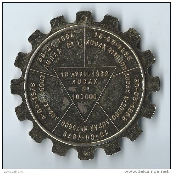 AUDAX/Brevet 100 000eme/Les Audax Français/200 Km/Euraudax/Mantes/ 1982   SPO77 - Other & Unclassified