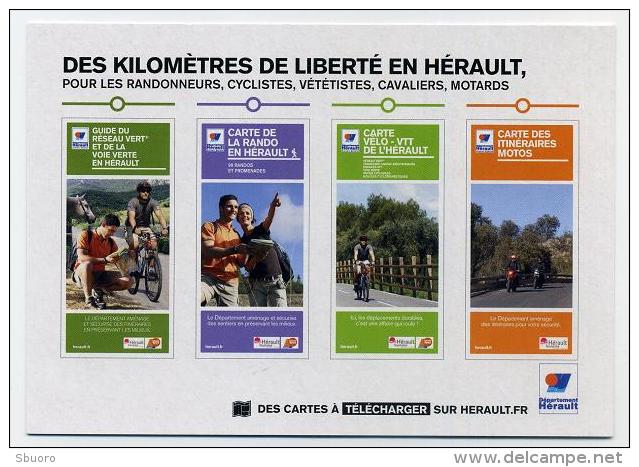 CP Pub - Des Km De Liberté Pour Randonneurs, Cyclistes, VTT, Cavaliers, Motards - Otros & Sin Clasificación