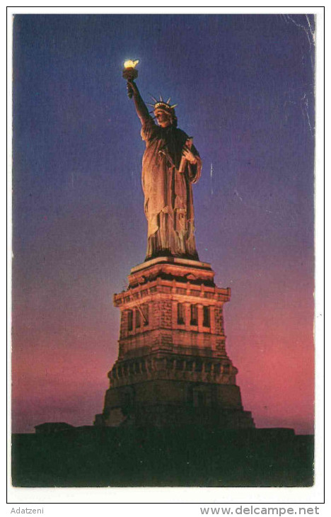 FRA CARTOLINA POST CARD STATI UNITI D’AMERICA U.S.A. UNITED STATES OF AMERICA NEW YORK CITY – THE STATUE OF LIBERTY  VIA - Statue De La Liberté