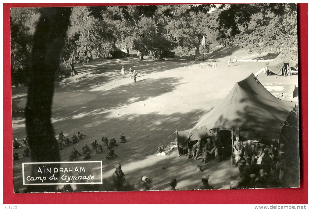 MBE-24  Aïn Draham  Camp Du Gymnase. Scouts ?  Photo Jean Barbaro. Non Circulé - Tunisia