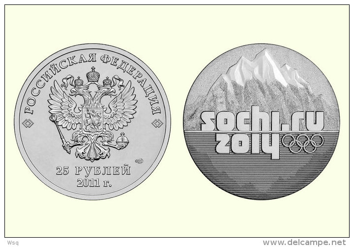 [N53-076  ]   2014 Sochi Winter Olympic Games , Coin,   Postal Stationery-Postsache F - Winter 2014: Sochi