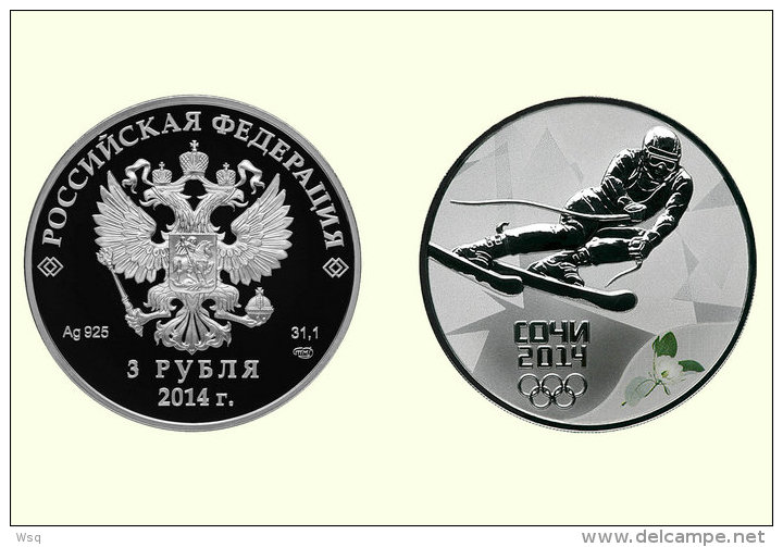 [N53-068  ]   2014 Sochi Winter Olympic Games , Coin,   Postal Stationery-Postsache F - Winter 2014: Sochi