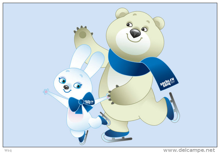 [N53-065  ]   2014 Sochi Winter Olympic Games ,  Postal Stationery-Postsache F - Winter 2014: Sotschi