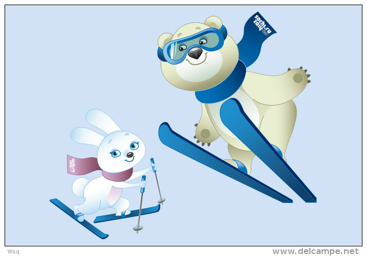 [N53-056  ]   2014 Sochi Winter Olympic Games ,  Postal Stationery-Postsache F - Winter 2014: Sochi