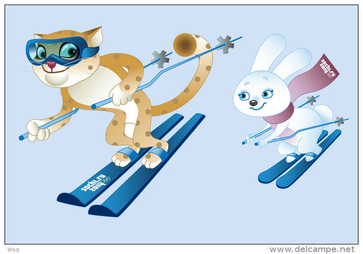 [N53-054  ]   2014 Sochi Winter Olympic Games ,  Postal Stationery-Postsache F - Winter 2014: Sochi