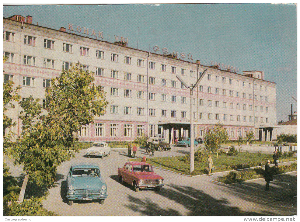 Kazakhstan Semei Postcard Old Cars - Kazakhstan