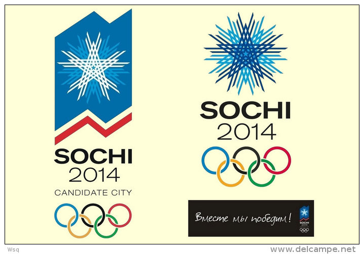 [N53-048  ]   2014 Sochi Winter Olympic Games ,  Postal Stationery-Postsache F - Invierno 2014: Sotchi
