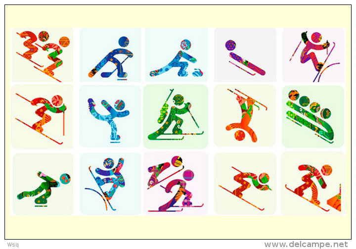 [N53-046  ]   2014 Sochi Winter Olympic Game ,  Postal Stationery-Postsache F - Winter 2014: Sotschi