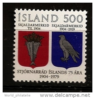 Islande Island 1979 N° 497 ** Gouvernement, Blason, Armoiries, Faucon D'argent, Danemark, Poisson, Morue, Couronne - Unused Stamps