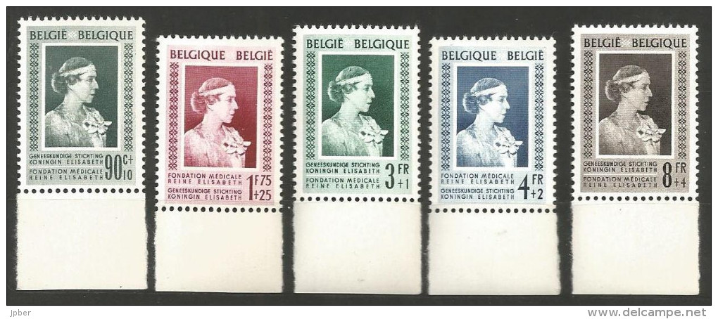 (R016) Belgique N° 863 à 867 ** Fondation Médicale Reine Elisabeth - Ongebruikt