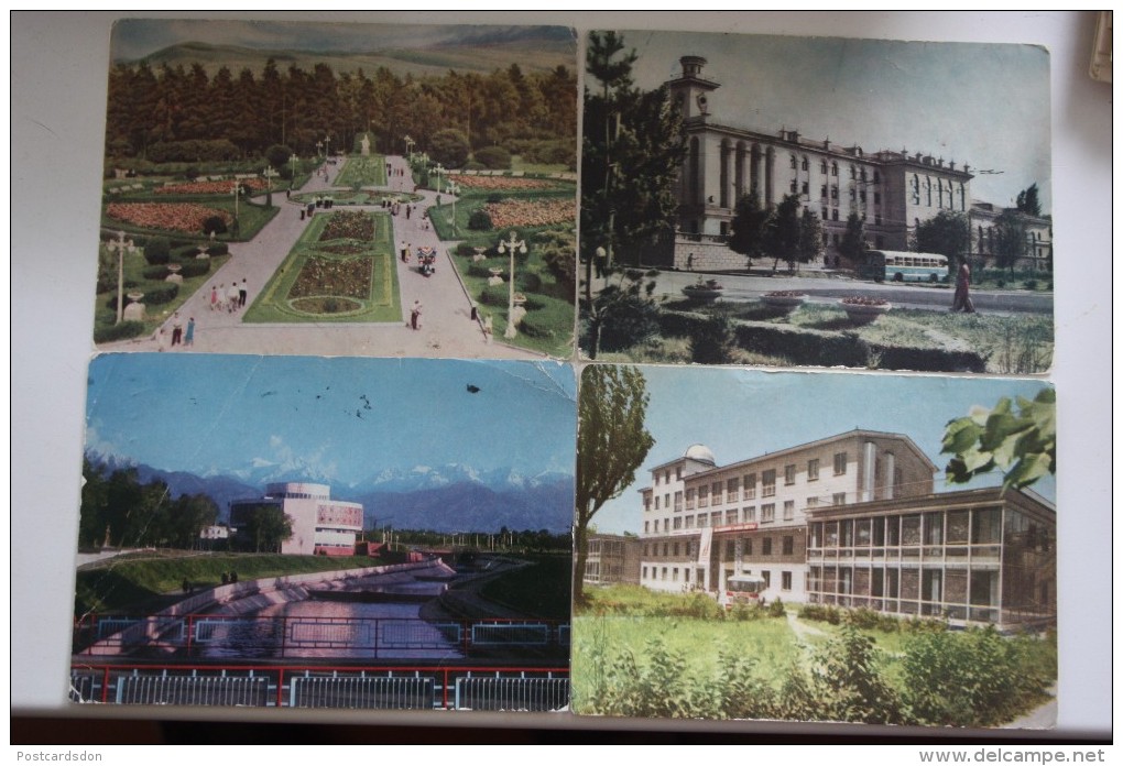 KAZAKHSTAN. ALMATY Capital.  8 Postcards Lot - Old Pc 1970s - Kazakhstan