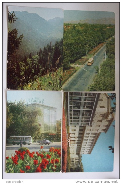 KAZAKHSTAN. ALMATY Capital.  7 Postcards Lot - Old Pc 1960s - Kazakistan
