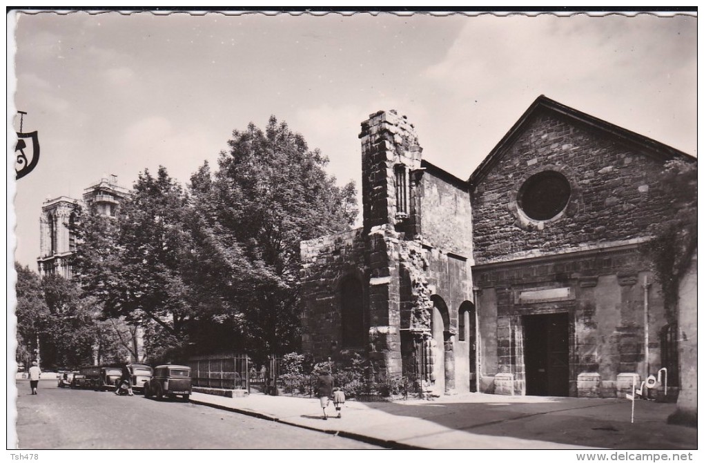 C P S M---75---PARIS 5ème ARR---église Saint Julien Le Pauvre---voir 2 Scans - Arrondissement: 05